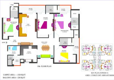19th FLOOR PLAN - 1(TOWER- V)