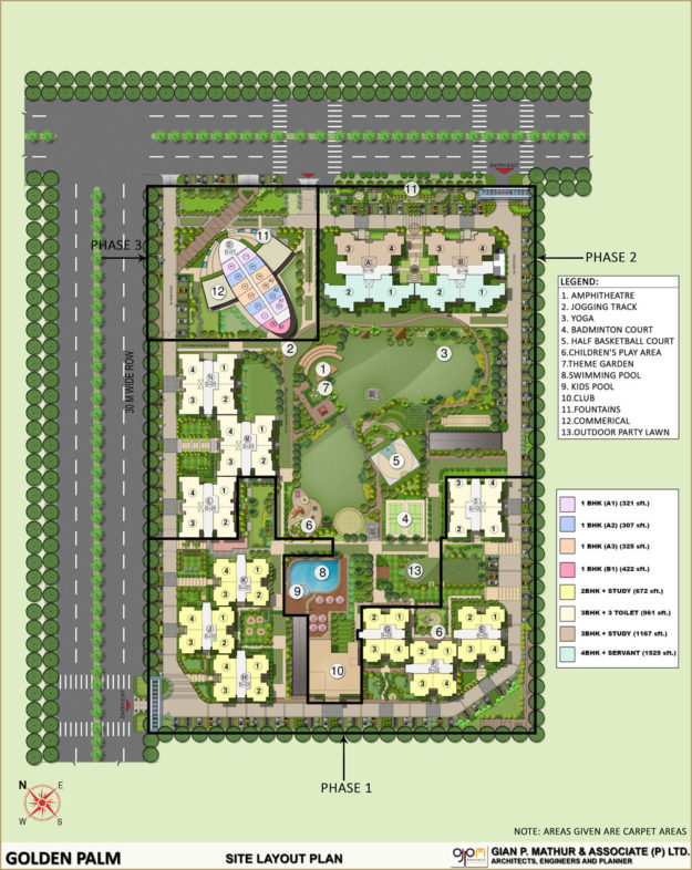 Golden Palm Master Layout Plan