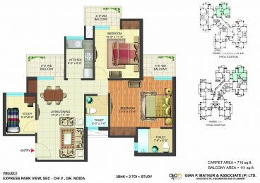 2BHK + 2 TOI STUDY